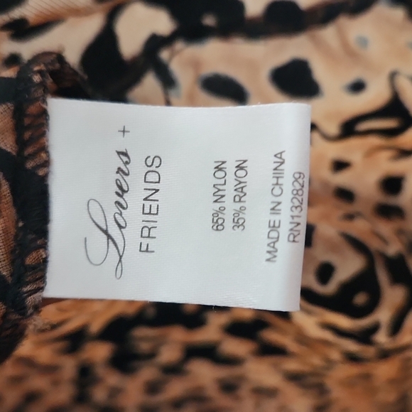 Lover + Friends | Leopard Daydream Burnout Blouse - Size M - Picture 9 of 10